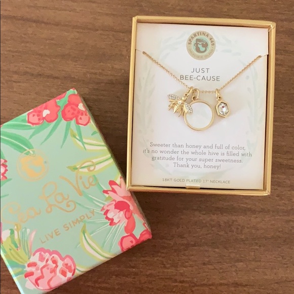 Spartina 449 Jewelry - Spartina Just Bee-Cause Necklace: 18 kt gold Spartina 449 Jewelry - Spartina Just Bee-Cause Necklace: 18 kt gold